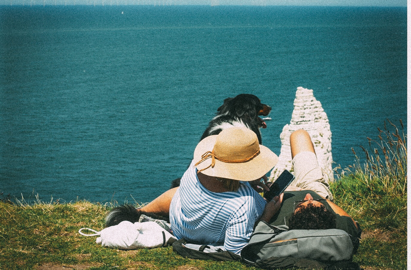 Normandy cliffs view