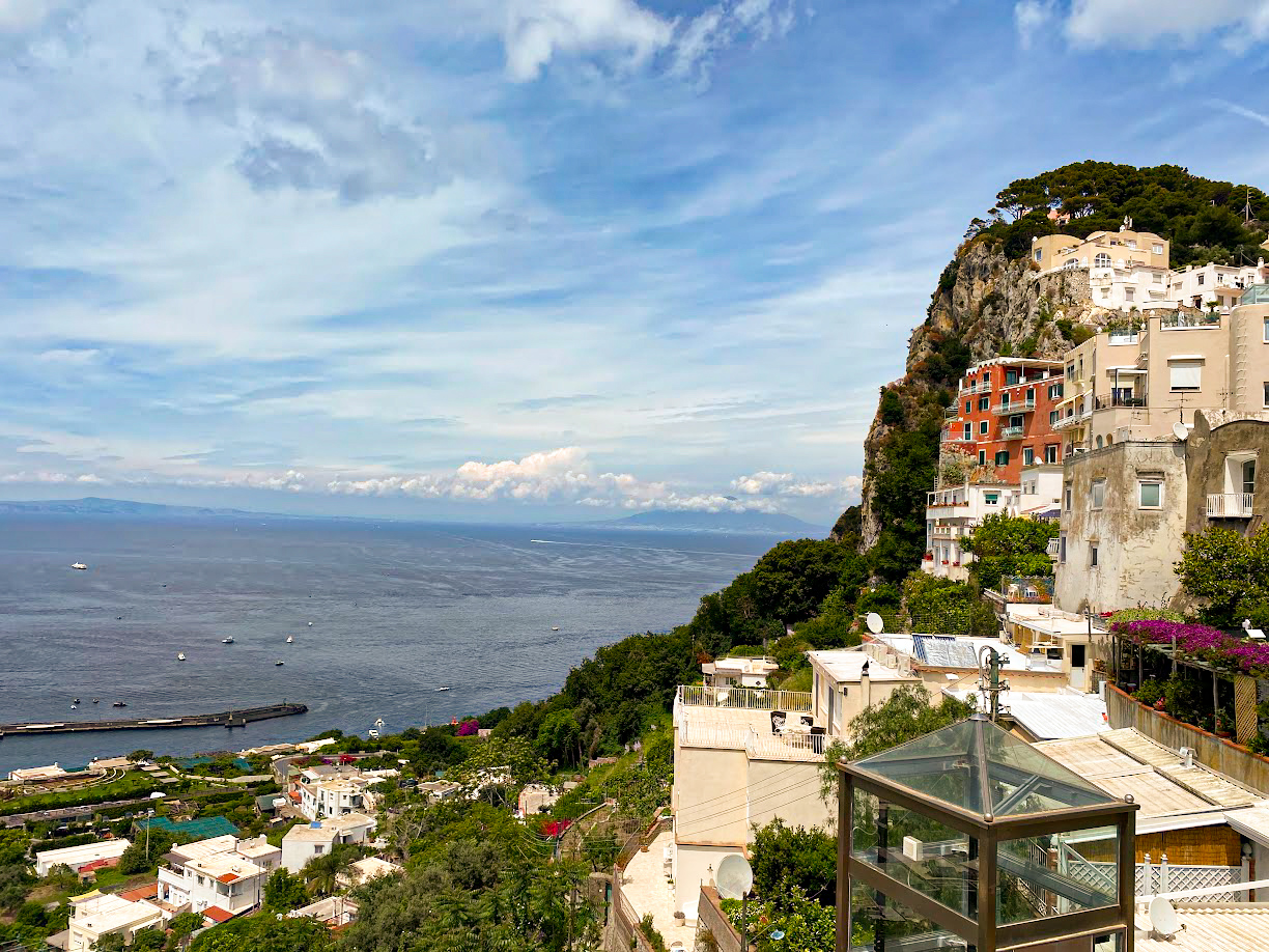 Capri panorama cliffs sea