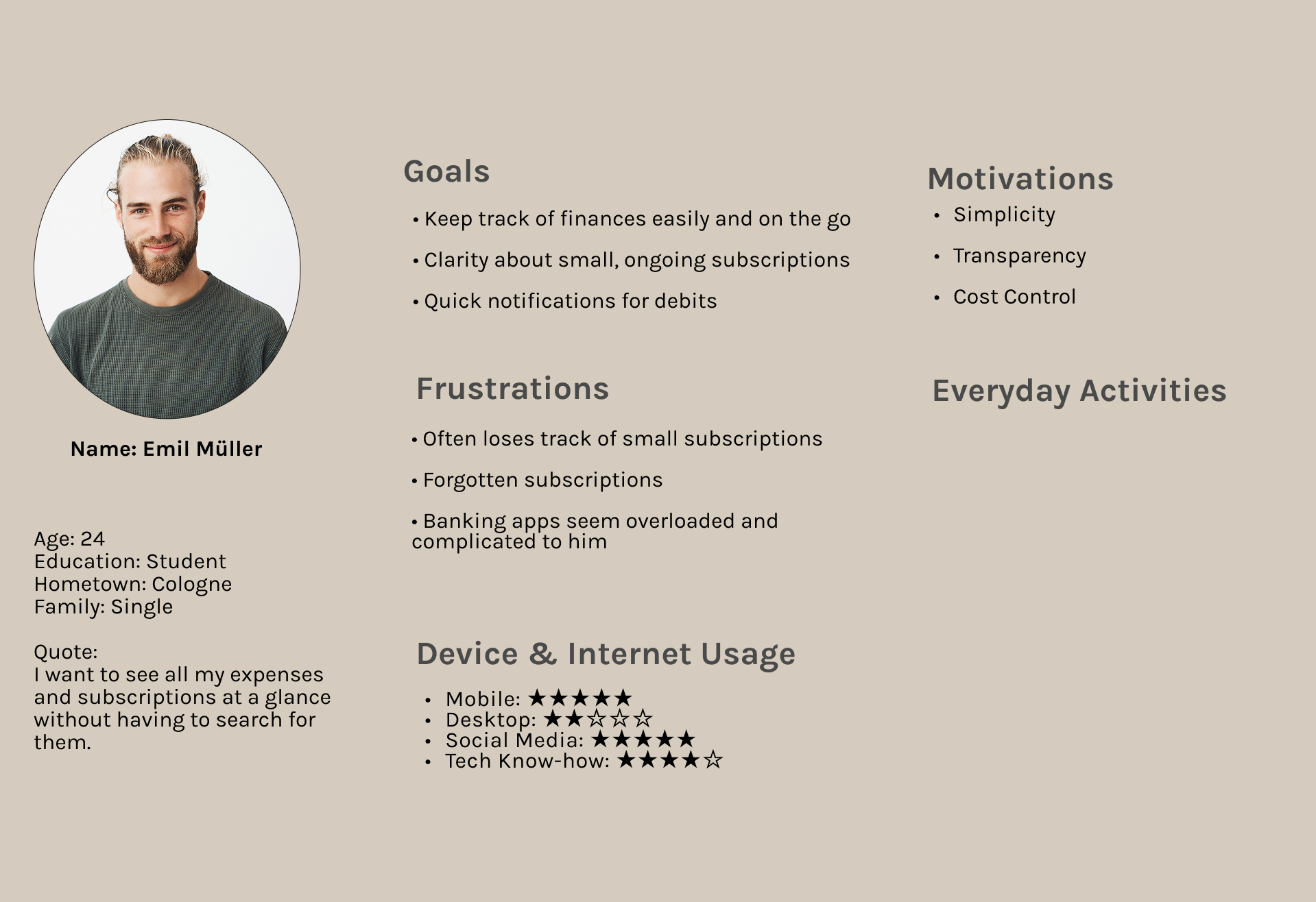 User Persona 1
