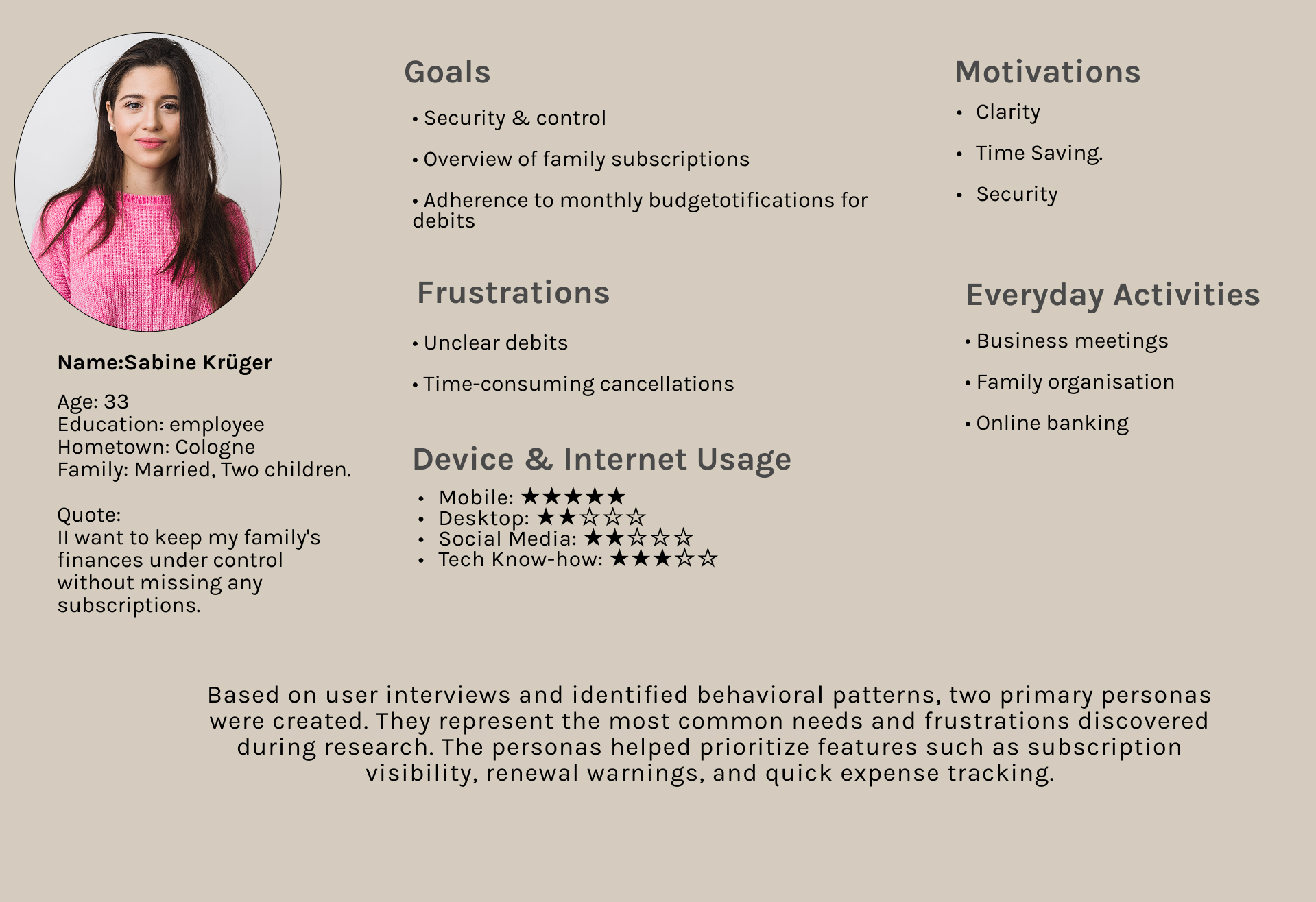 User Persona 2